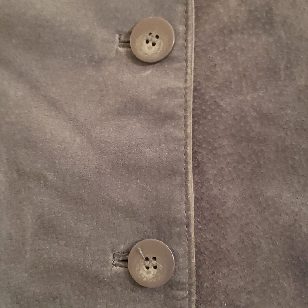 Blue suede jacket - Picture 8 of 11